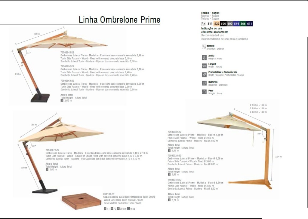 Linha Ombrelone Prime 1